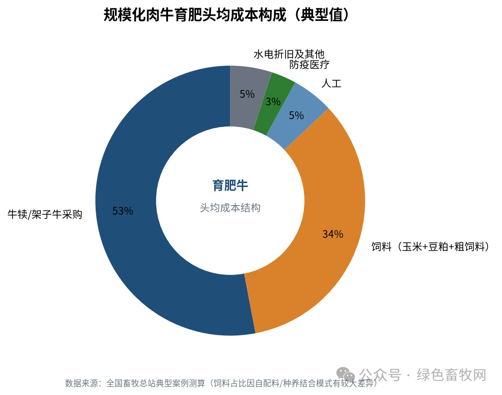育肥牛成本构成